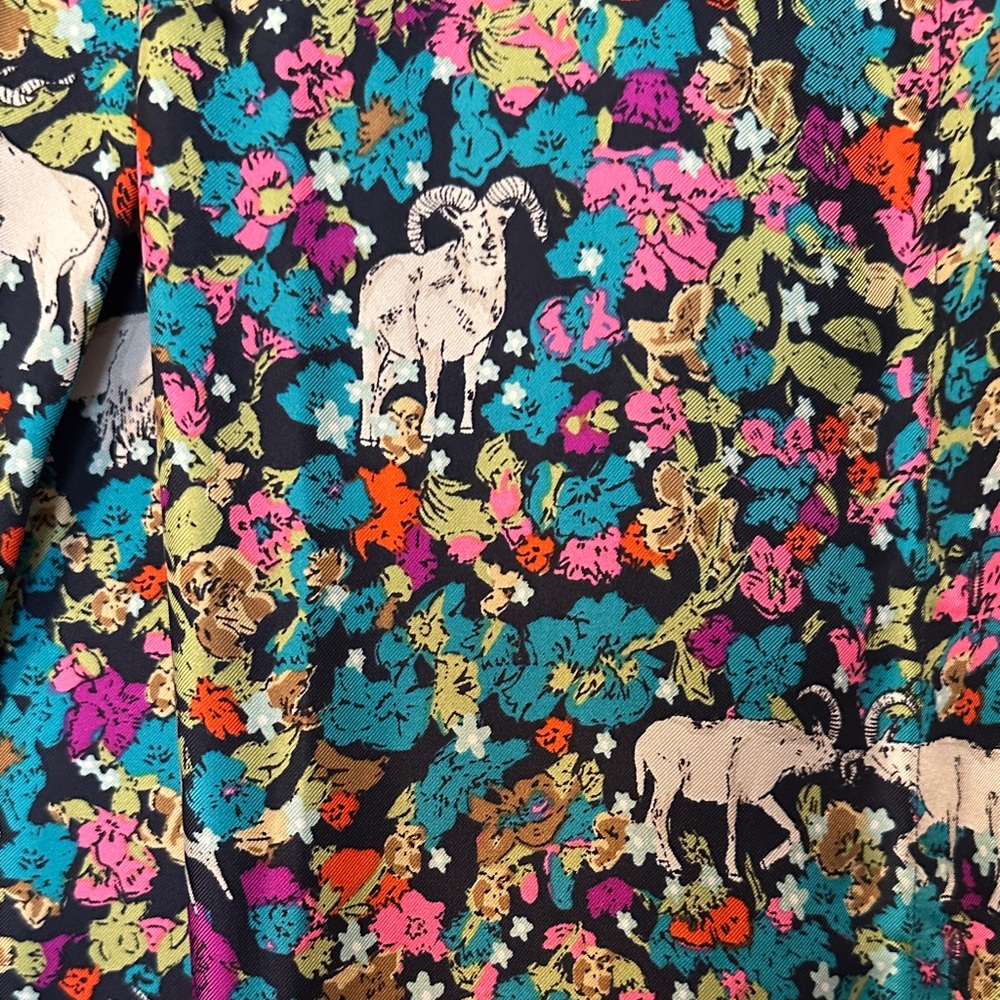 J. Crew Multicolor Floral and Animal Print Shirt - Picture 3 of 4